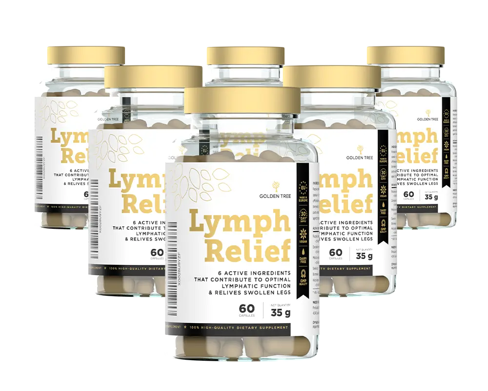6 bottles Lymph Relief - 180-day best value pack